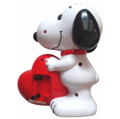 Snoopy s budíkom srdce