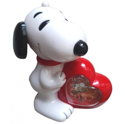 Snoopy s budíkom srdce
