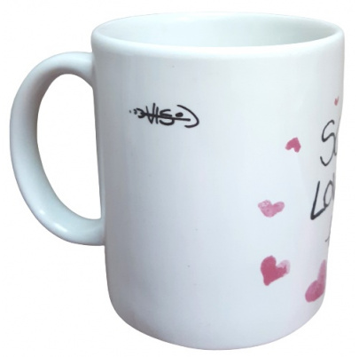 Hrnček 250 ml medveď Bono Niekto Ťa miluje zlato