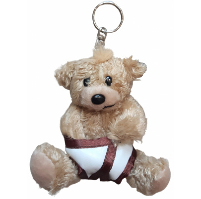 Plyšová kľúčenka medveď Russell