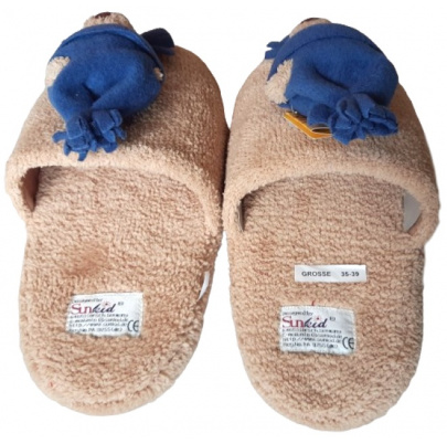 Plyšové papuče 35-39 medvedík Antonio