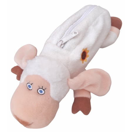 Puzdro na písacie potreby ovca biela