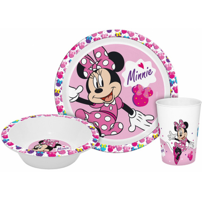 Minnie Kids detský riad plastový 3 kusy