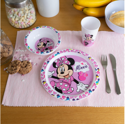 Minnie Kids detský riad plastový 3 kusy