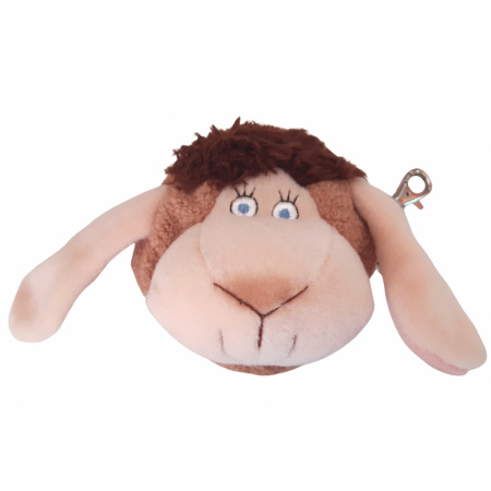 Plyšové puzdro na mince Ovca hnedá