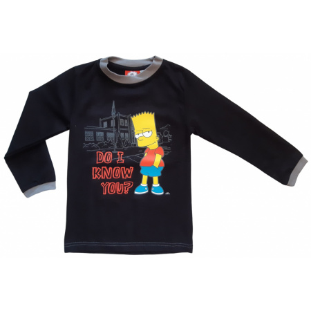 Simpsons tričko dlhý rukáv 122/128 Bart