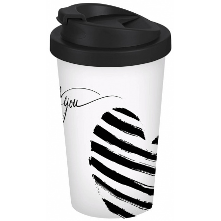 Pohár na kávu so sebou 400 ml Ľúbim Ťa