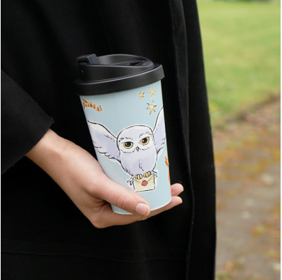 Harry Potter pohár na kávu so sebou 400 ml Akvarelový svet