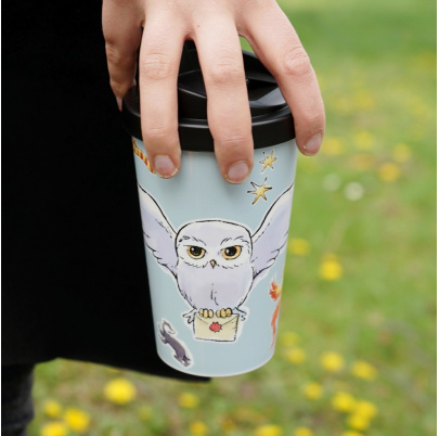 Harry Potter pohár na kávu so sebou 400 ml Akvarelový svet