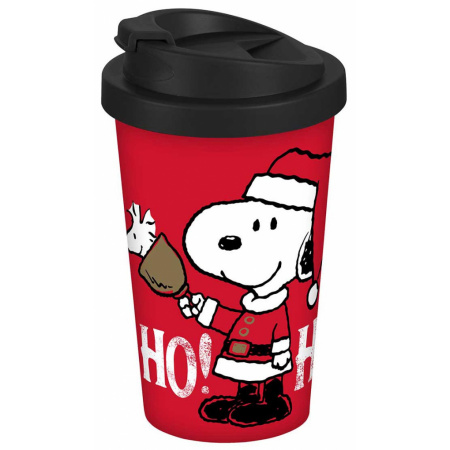 Snoopy pohár na kávu so sebou 400 ml Ho Ho Ho