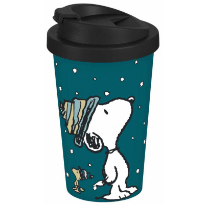 Snoopy pohár na kávu so sebou 400 ml Zima
