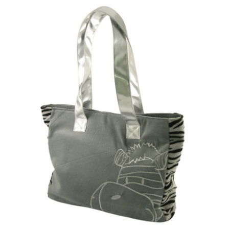 Taška zebra šedá