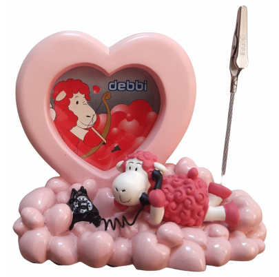 Fotorámik srdce s klipom ovca Mona