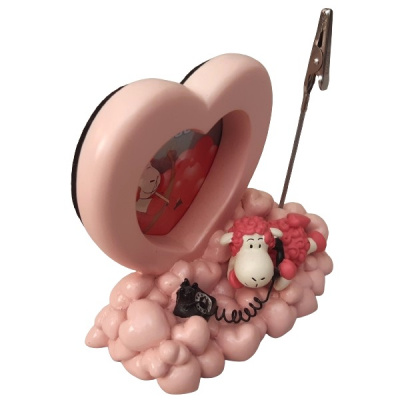 Fotorámik srdce s klipom ovca Mona