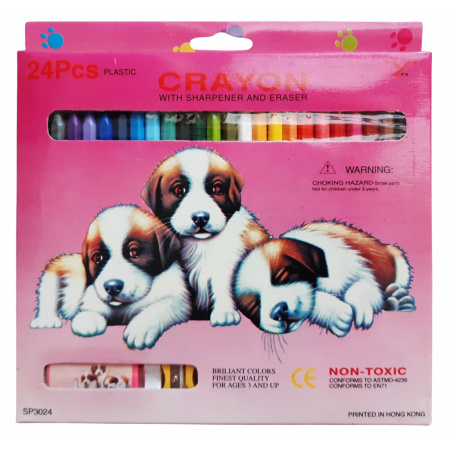 Voskové pastelky 24 farieb