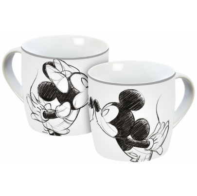 Mickey hrnček 300 ml Bozk skica strieborná/sivá