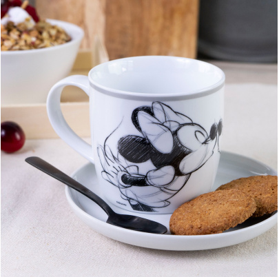 Mickey hrnček 300 ml Bozk skica strieborná/sivá
