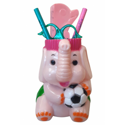 Detský stojan s písacími potrebami slon ružový