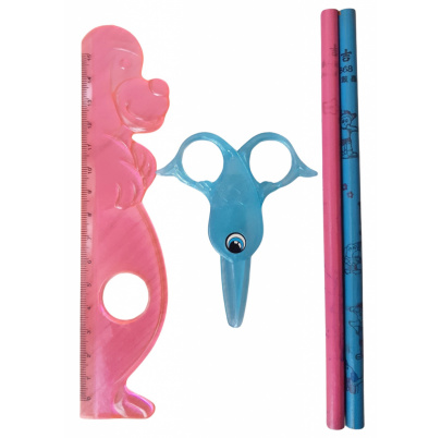 Detský stojan s písacími potrebami pes biely