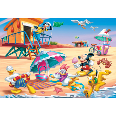 210 ks 3D puzzle Mickey Mouse Na pláži