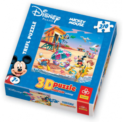 210 ks 3D puzzle Mickey Mouse Na pláži