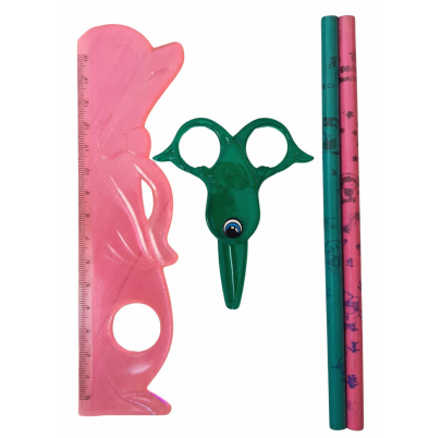 Detský stojan s písacími potrebami slon ružový