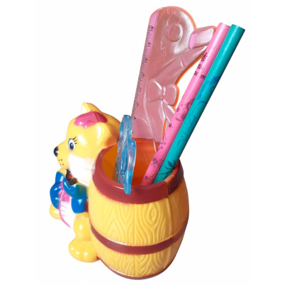 Detský stojan s písacími potrebami mačka