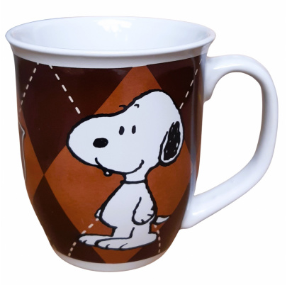 Snoopy hrnček 350 ml woman hnedý