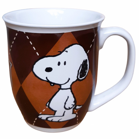 Snoopy hrnček 350 ml woman hnedý
