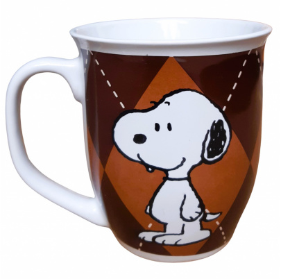 Snoopy hrnček 350 ml woman hnedý