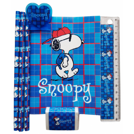 Snoopy 7-dielny set písacích potrieb
