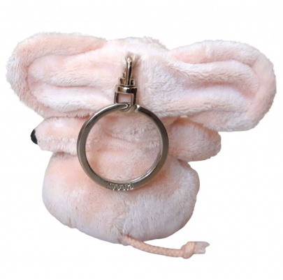 Plyšová kľúčenka 8 cm prasa s ružou