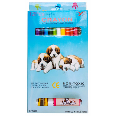 Voskové pastelky 12 farieb