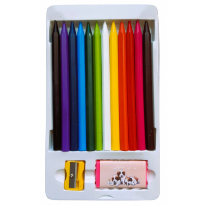 Voskové pastelky 12 farieb