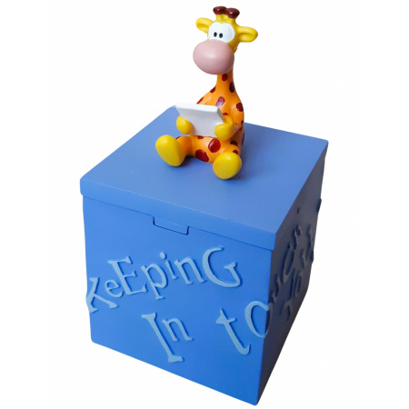 Škatuľka na drobnosti žirafa Olaf modro fialová