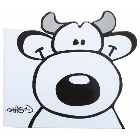 Poznámkové papieriky v bloku Krava Eddy