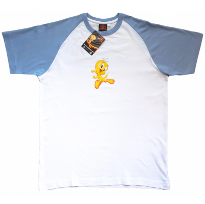 Tweety tričko L bielo modré