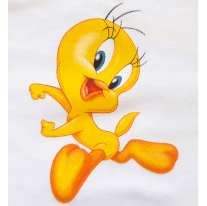 Tweety tričko L bielo modré