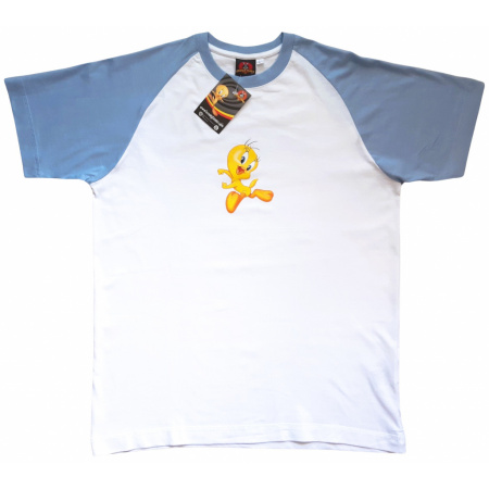 Tweety tričko M bielo modré