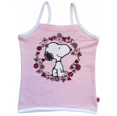 Snoopy dievčenský top 122 ružový