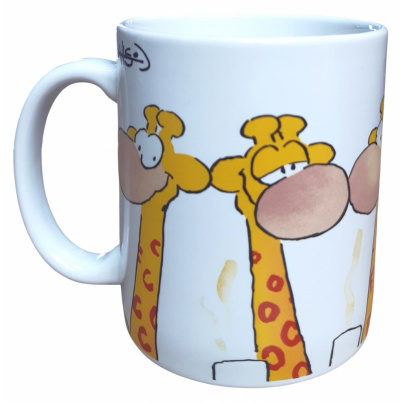 Hrnček 250 ml žirafa Olaf biely Káva