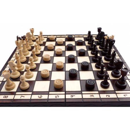 Šachy drevené + Dáma