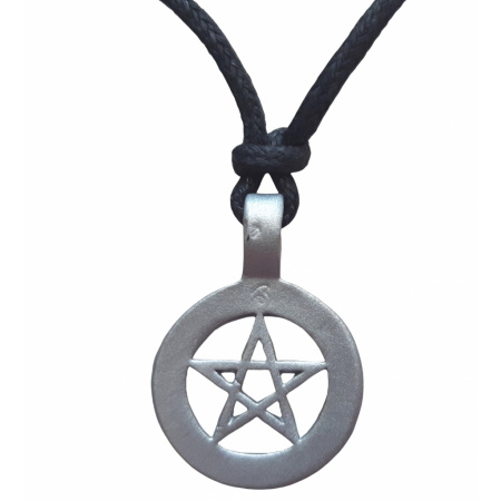 Prívesok metal Dávidova hviezda so šnúrkou na krk