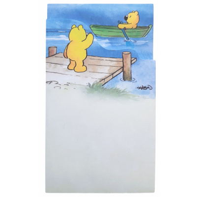 Blok s výrezom medveď Bono na móle