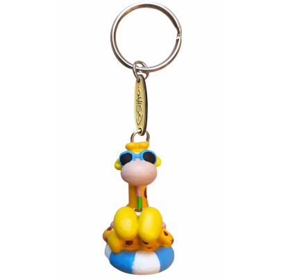 Kľúčenka PVC žirafa Olaf v kolese