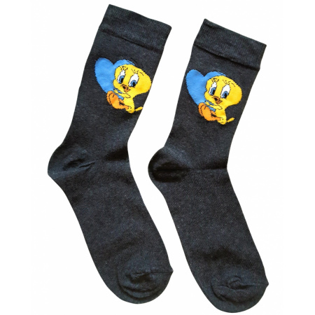 Ponožky dámske tmavošedé Tweety 35-41