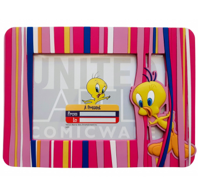 Tweety fotorámik 10x15 cm ružový
