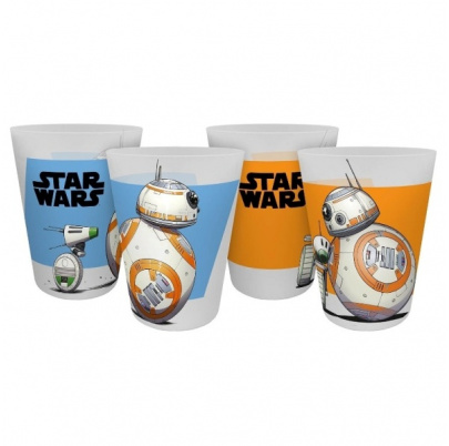 Star Wars IX plastové poháre 300 ml 4 kusy