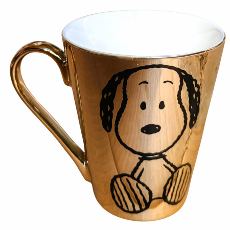 Snoopy hrnček 250 ml zlatý