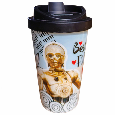 Star Wars pohár na kávu so sebou 400 ml Najlepší priatelia navždy